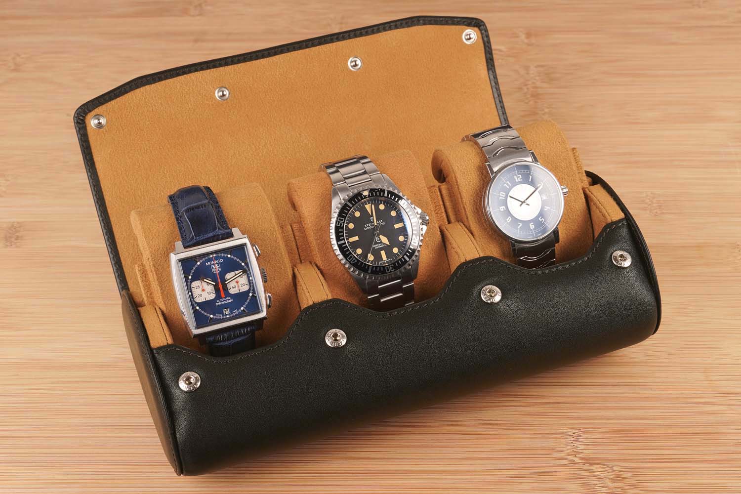 Leather-Watch-Roll-Travel-Storage-Brown-Carapaz