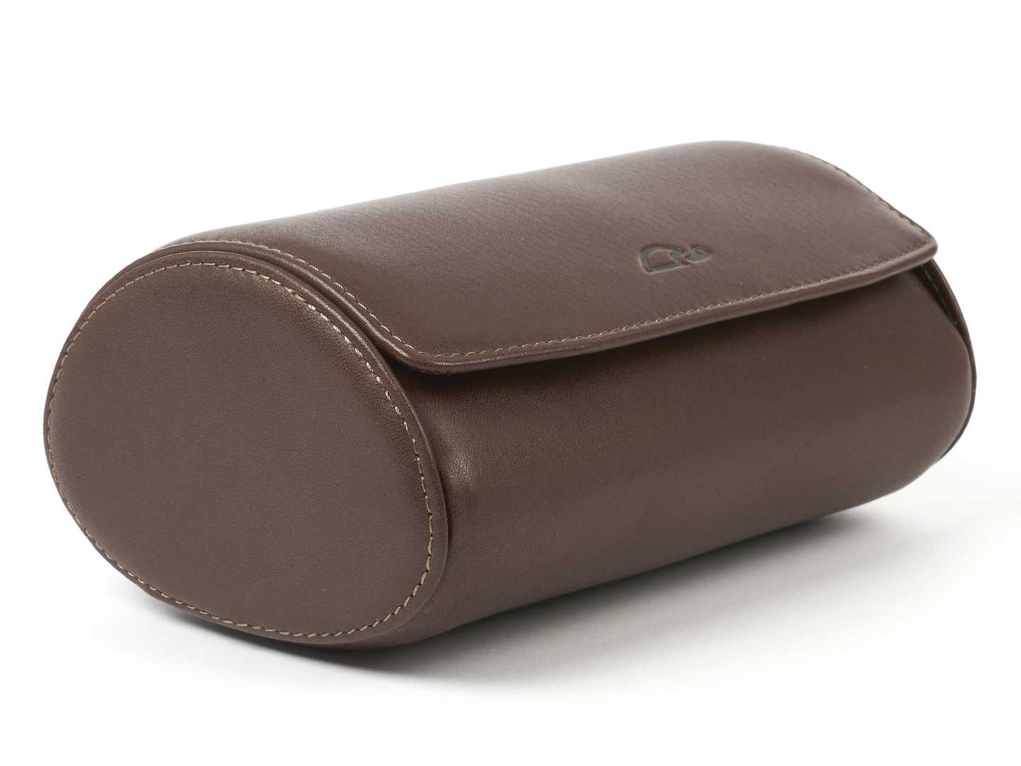 2-Watch-box-brown-leather-closed-left-side-Carapaz