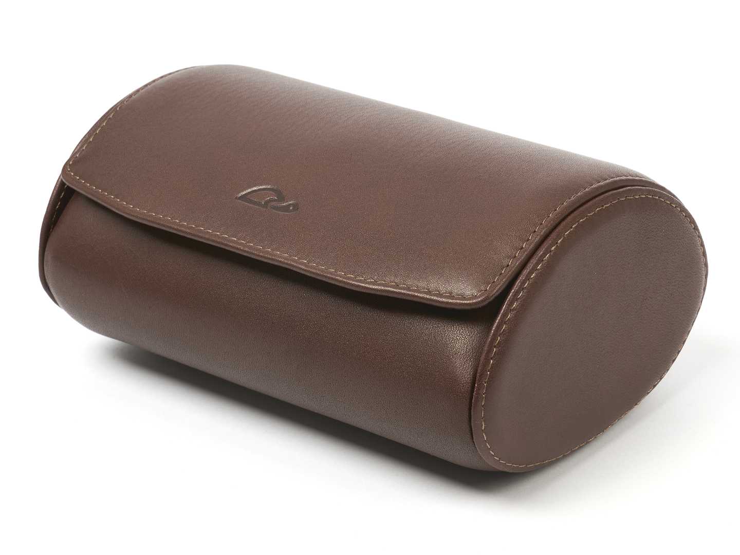 2-Watch-box-brown-leather-open-left-side-with-watches-Carapaz