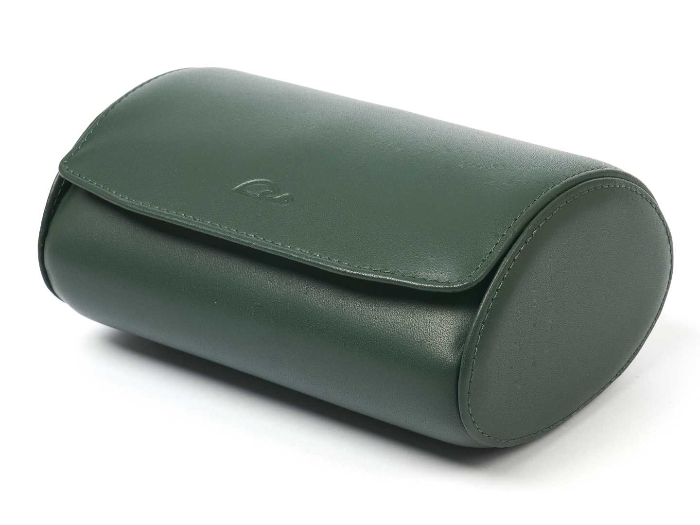 2-Watch-box-green-leather-open-with-watches-CARAPAZ