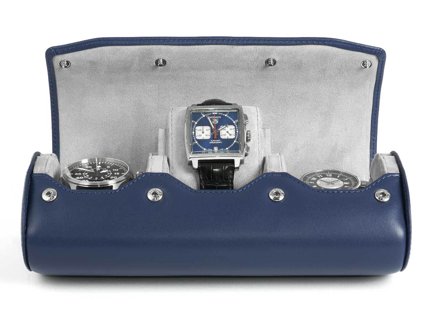 3-Watch-roll-blue-leather-open-front-with-watches-Carapaz