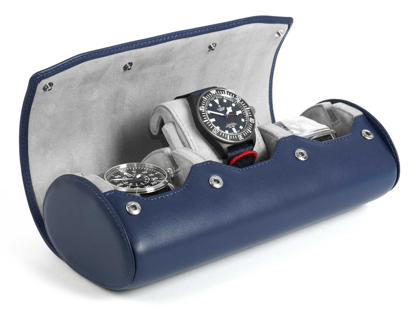 3-Watch-roll-blue-leather-open-left-side-with-watches-Carapaz