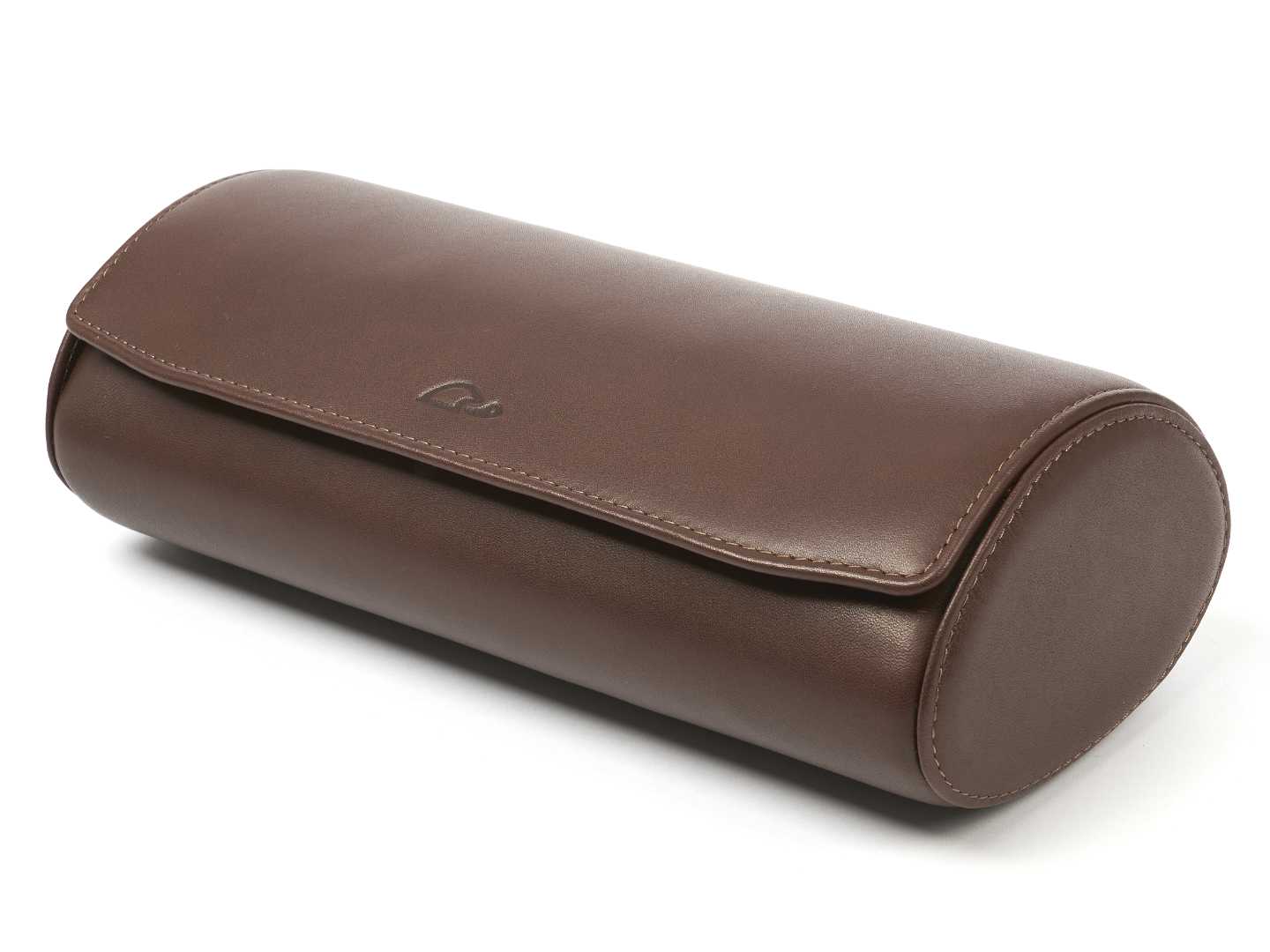 3-Watch-roll-brown-leather-open-left-side-with-watches-Carapaz