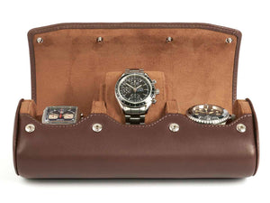 3-Watch-roll-brown-leather-open-front-with-watches-Carapaz