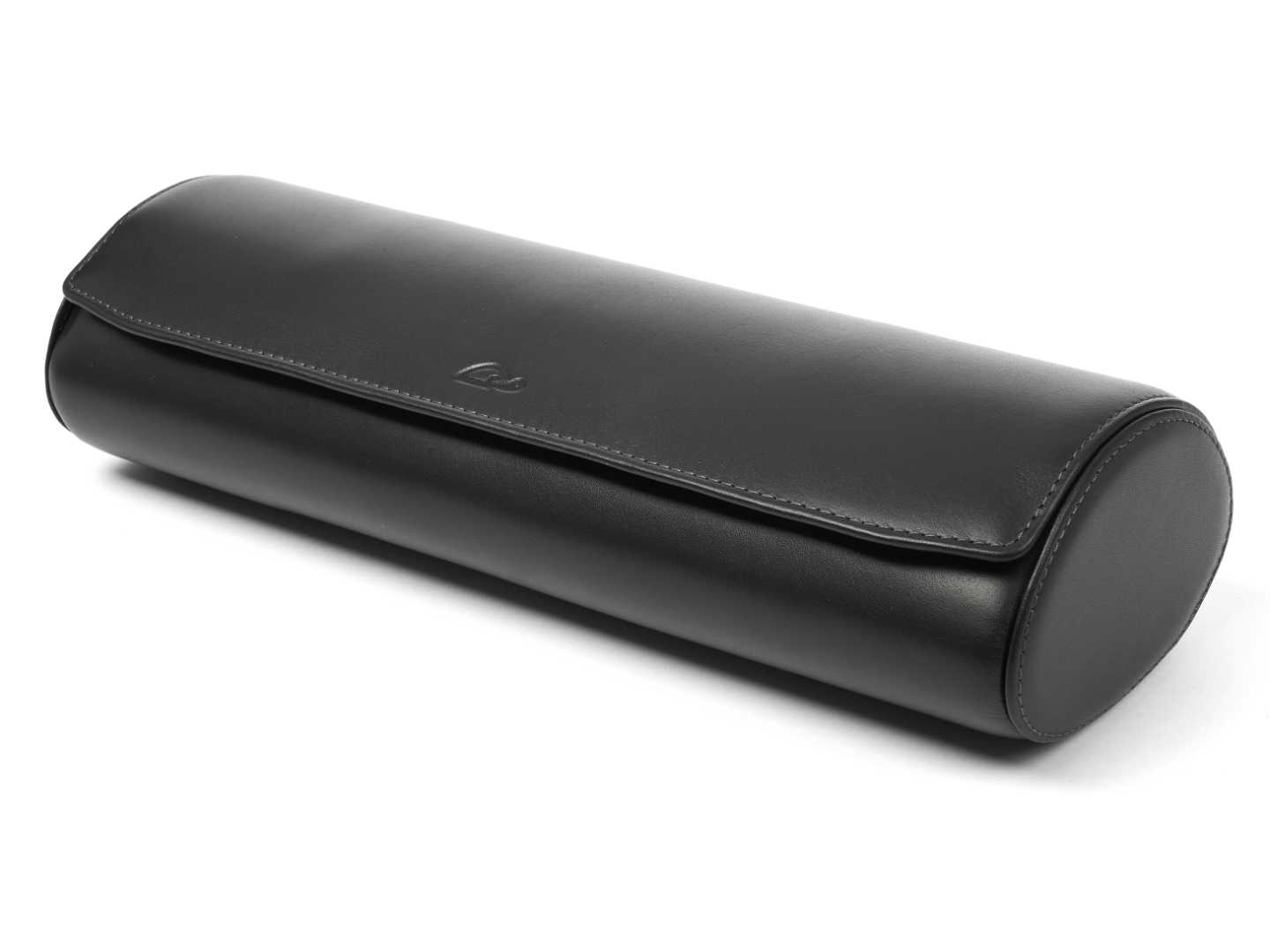 4-Watch-roll-black-leather-open-left-side-with-watches-Carapaz