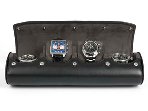 4-Watch-roll-black-leather-open-front-with-watches-Carapaz