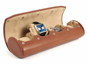 4-Watch-roll-tan-leather-open-left-side-with-watches-Carapaz