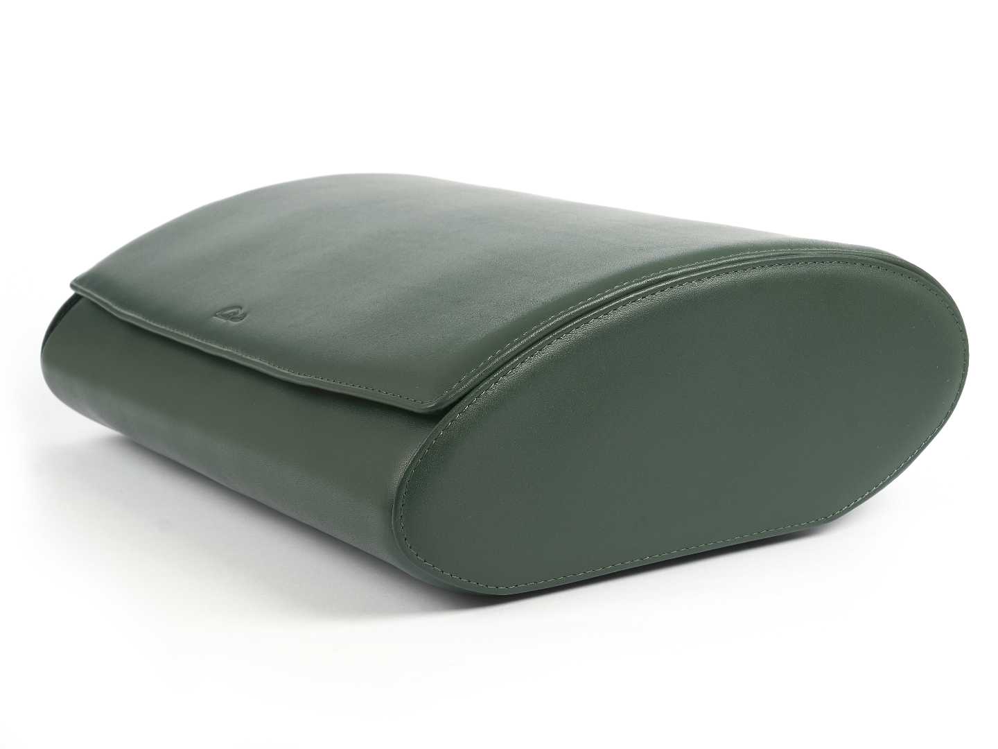 8-Watch-storage-box-green-leather-open-left-side-with-watches-Carapaz