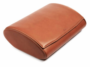8-Watch-storage-box-tan-leather-closed-top-left-side-Carapaz