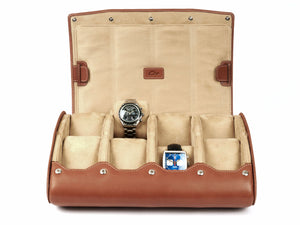 8-Watch-storage-box-tan-leather-open-front-with-watches-Carapaz