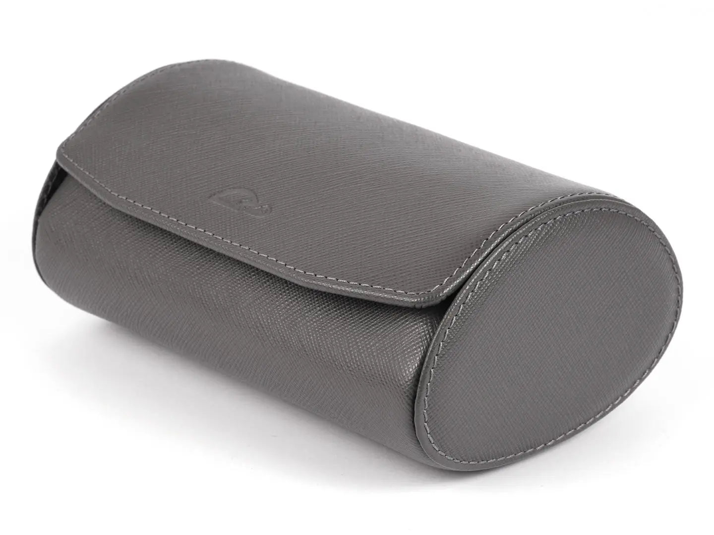 2-watches-roll-gray-saffiano-leather-open-display-Carapaz