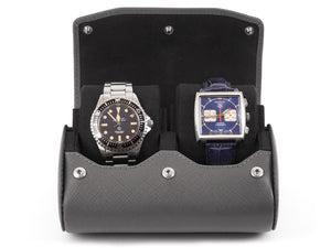 2-watches-roll-gray-saffiano-leather-open-front-Carapaz