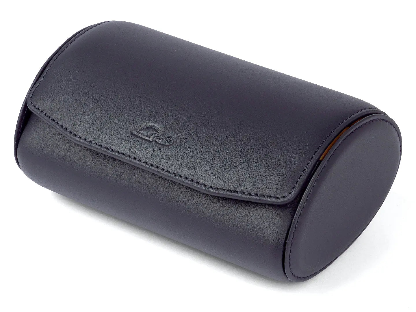 2_Watch_Travel_Watch_Roll_Navy_Blue_Leather_open_1_Carapaz