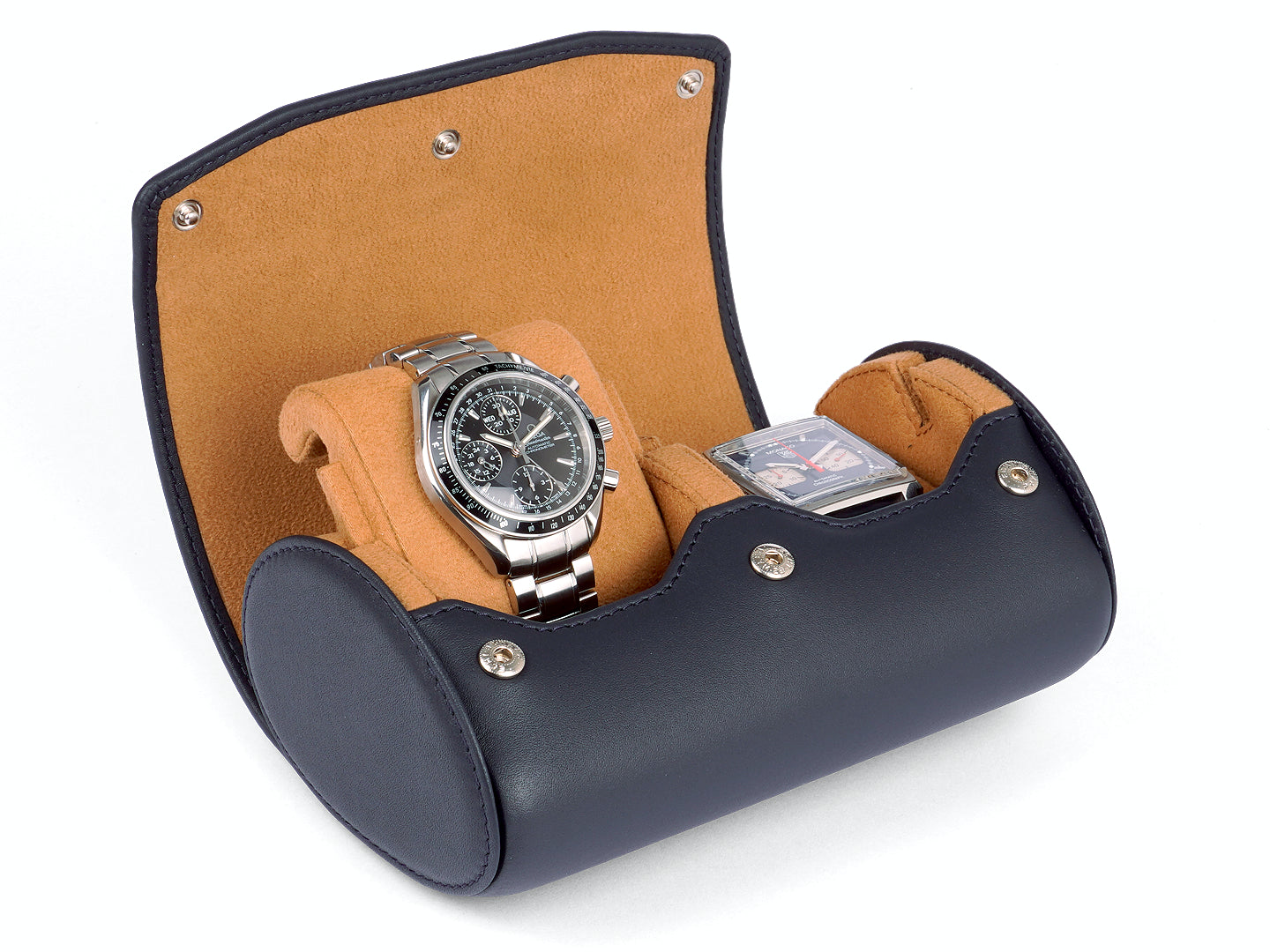 Watch Case For 2 Watches - Navy Blue - $192 - Free shipping