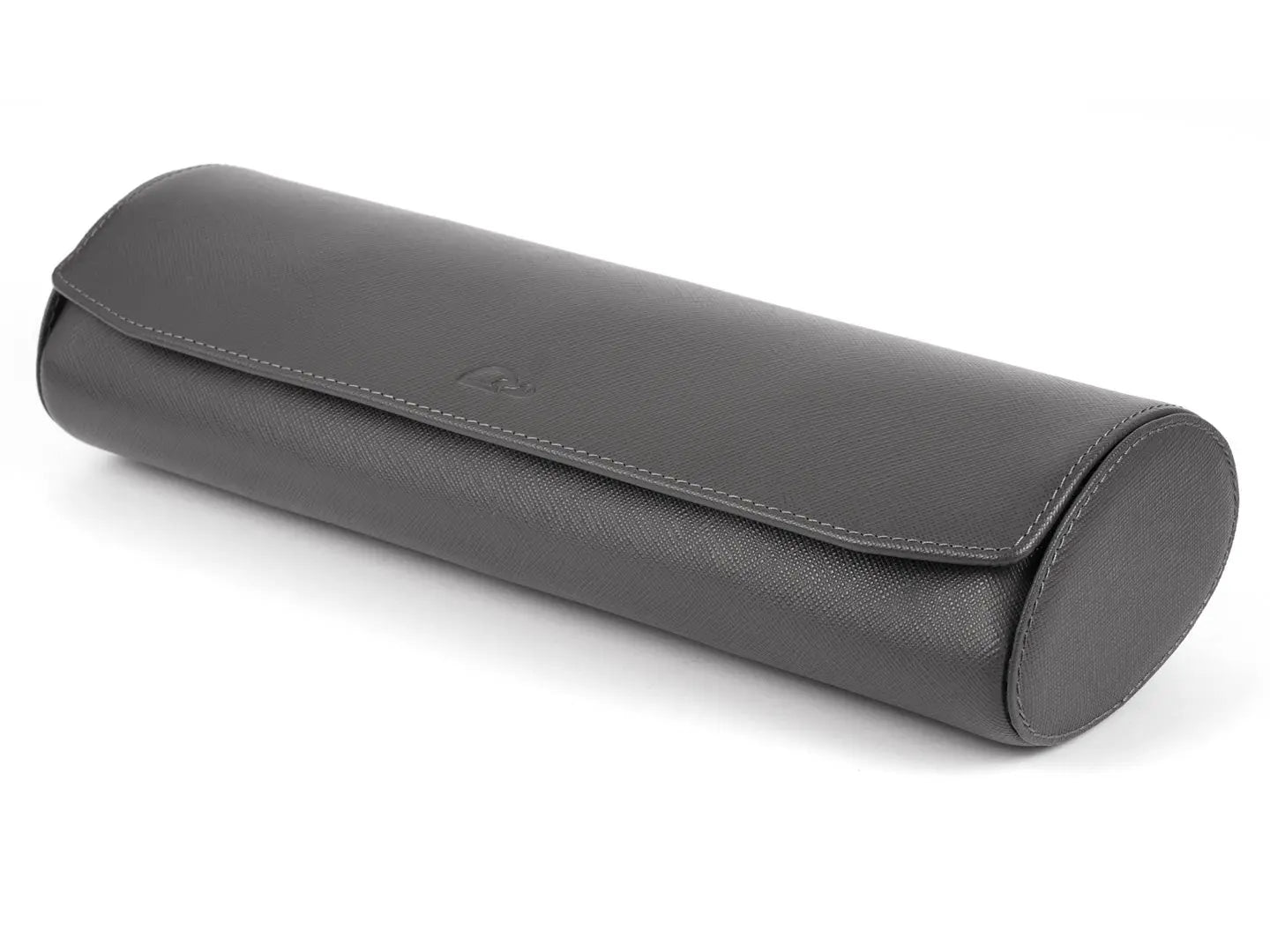 4-watches-storage-pouch-gray-saffiano-leather-Carapaz