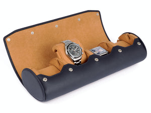 4_Watch_Travel_Watch_Roll_Navy_Blue_Leather_open_2_Carapaz