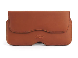 iPhone 6 / 6S Plus Leather Belt Case tan - MONTE CARLO - Carapaz