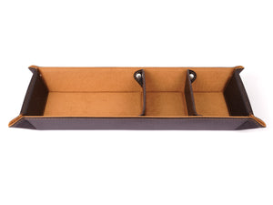 Office Organizer - Brown Leather Catchall - Carapaz