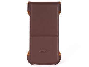 iPhone 6 Flip Case - Vegtan Leather - Stand Function - Card Slot - front - brown - Carapaz