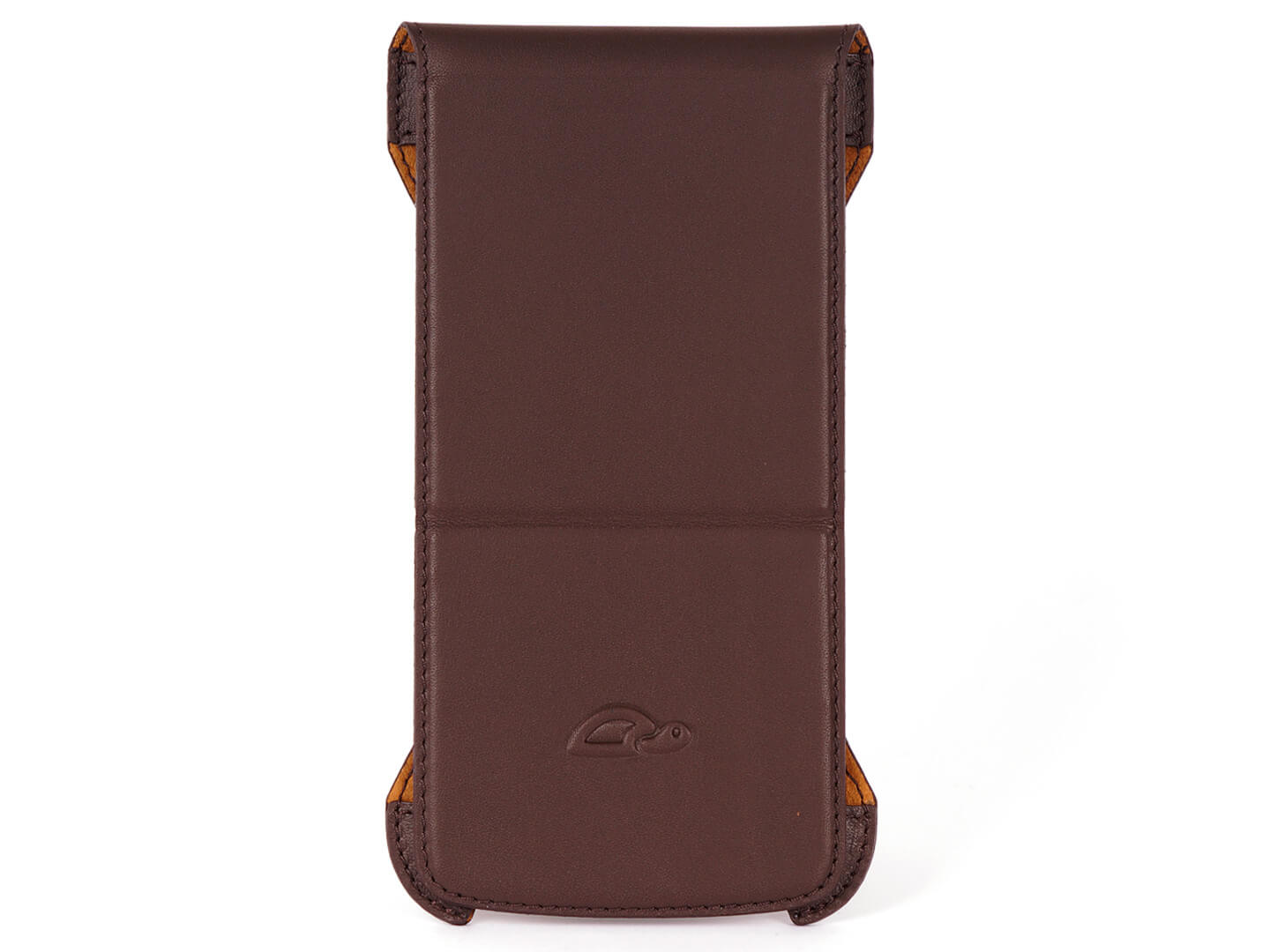 iPhone 6 Plus Flip Case - Vegtan Leather - Stand Function - Card Slot - top - brown - Carapaz