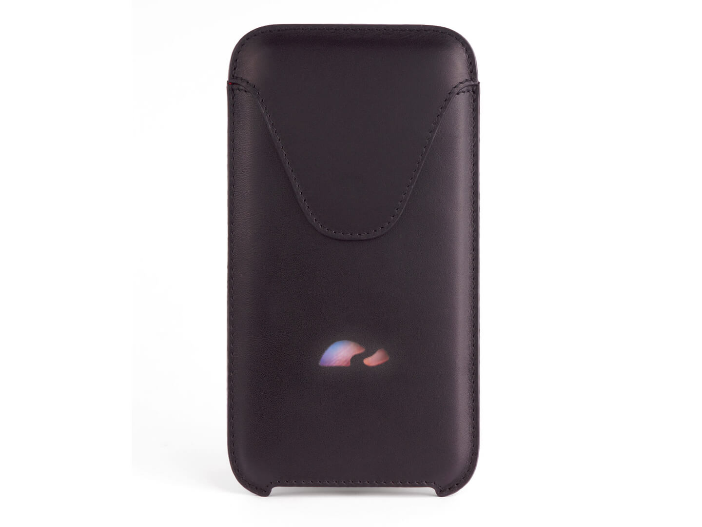 iPhone 6 / 7 / 8 Plus Leather sleeve case black - Carapaz