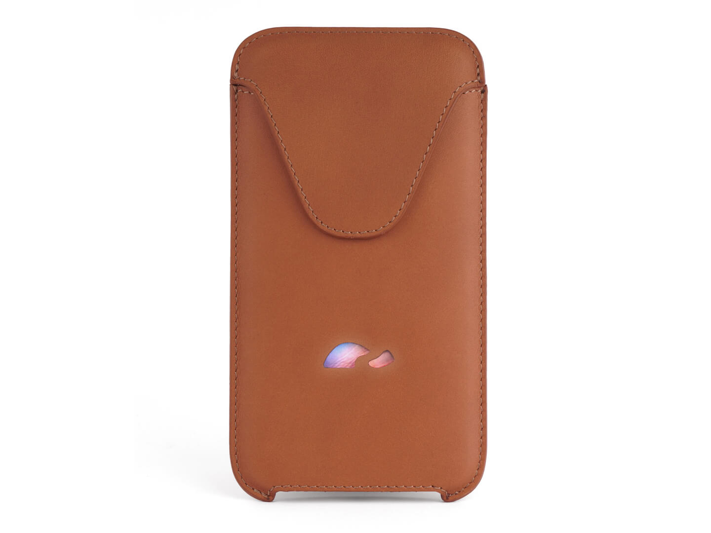 iPhone 6 / 7 / 8 Plus leather case slim sleeve - tan - Carapaz