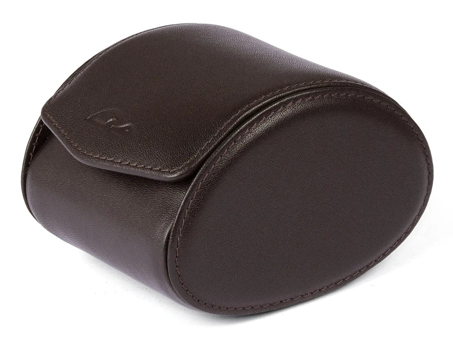 Watch-pouch-with-stand-function-brown-leather-CARAPAZ