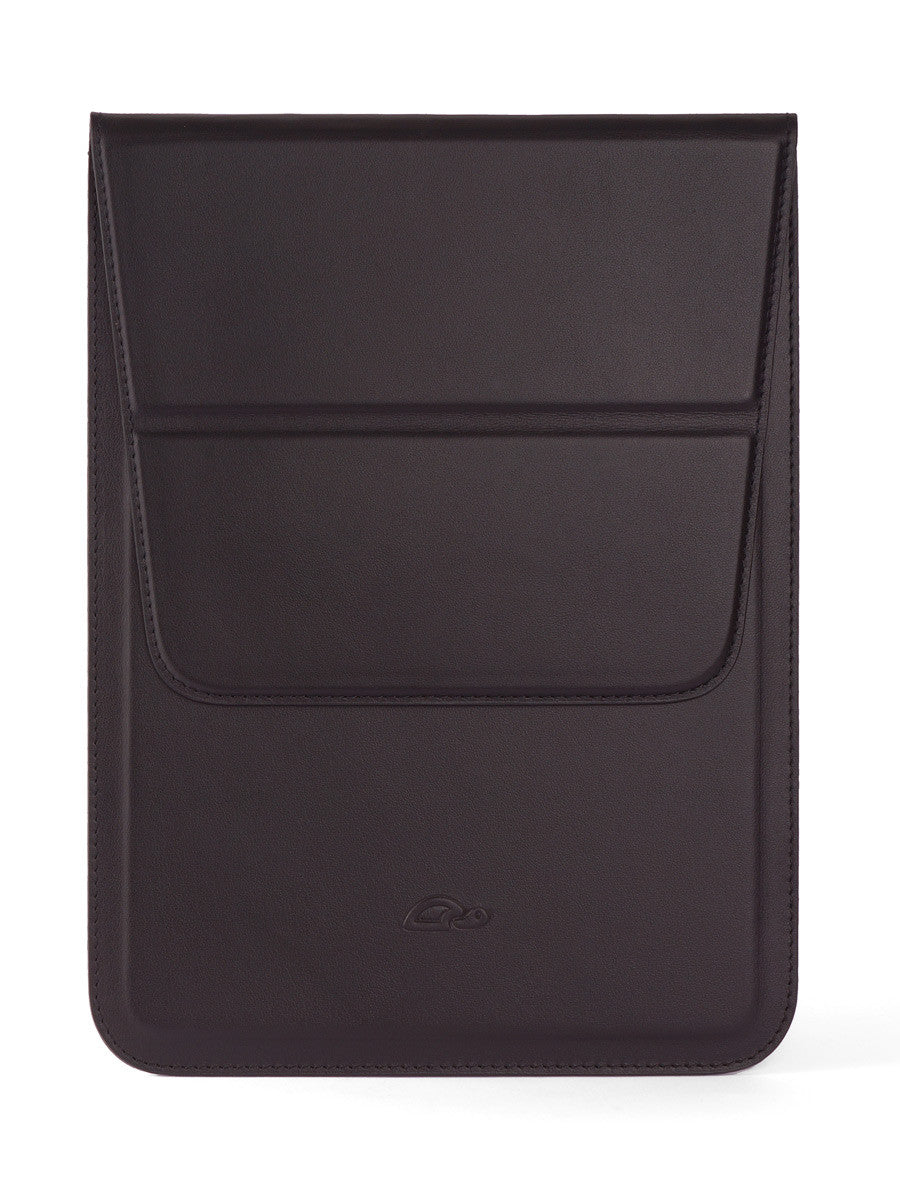 Leather Case with Stand Function for iPad Air / Pro 9.7 - SIENA - Smooth Matt Black Leather-Carapaz