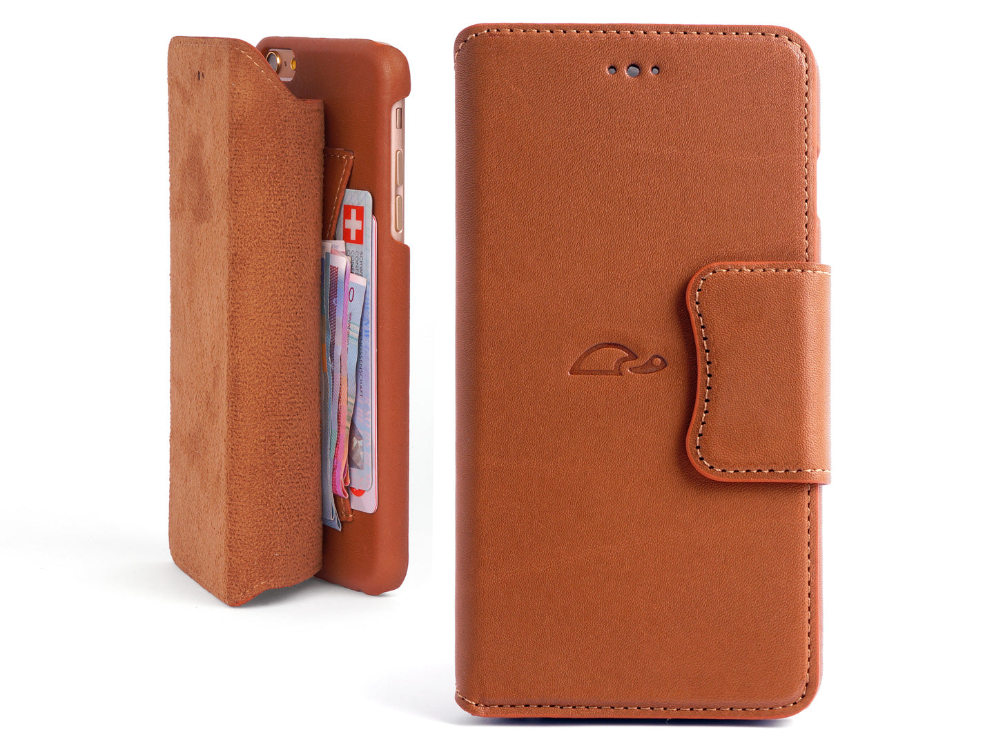 iPhone 6 / 6 Plus Leather Wallet Case with Cards & Cash