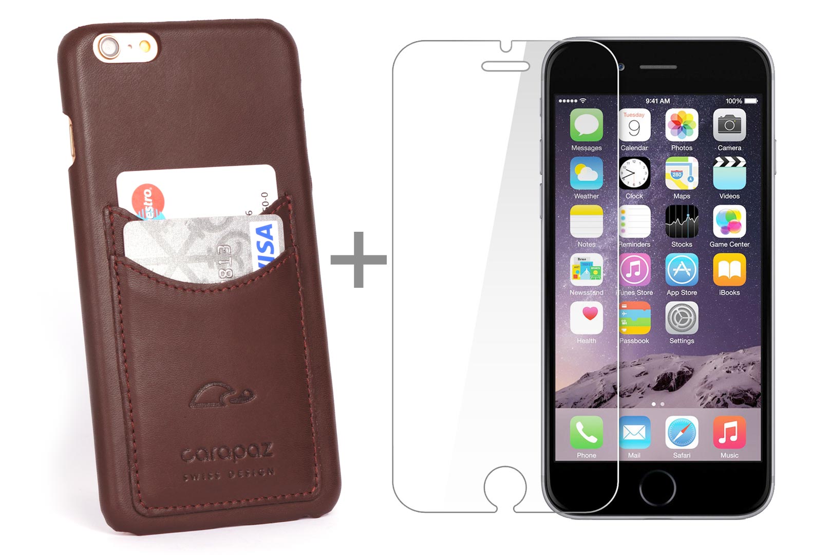 iPhone 6 Plus leather cover brown - Carapaz