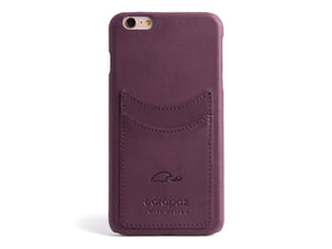 iPhone 6 Plus leather cover purple - Carapaz