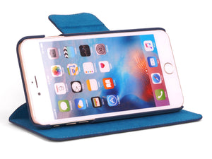 iPhone 6 Plus leather wallet case - stand - Carapaz