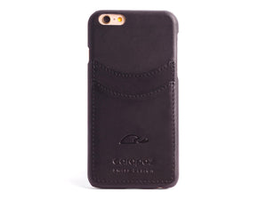 iPhone 6 / 6 Plus Leather Cover with Card Slots - BLACK