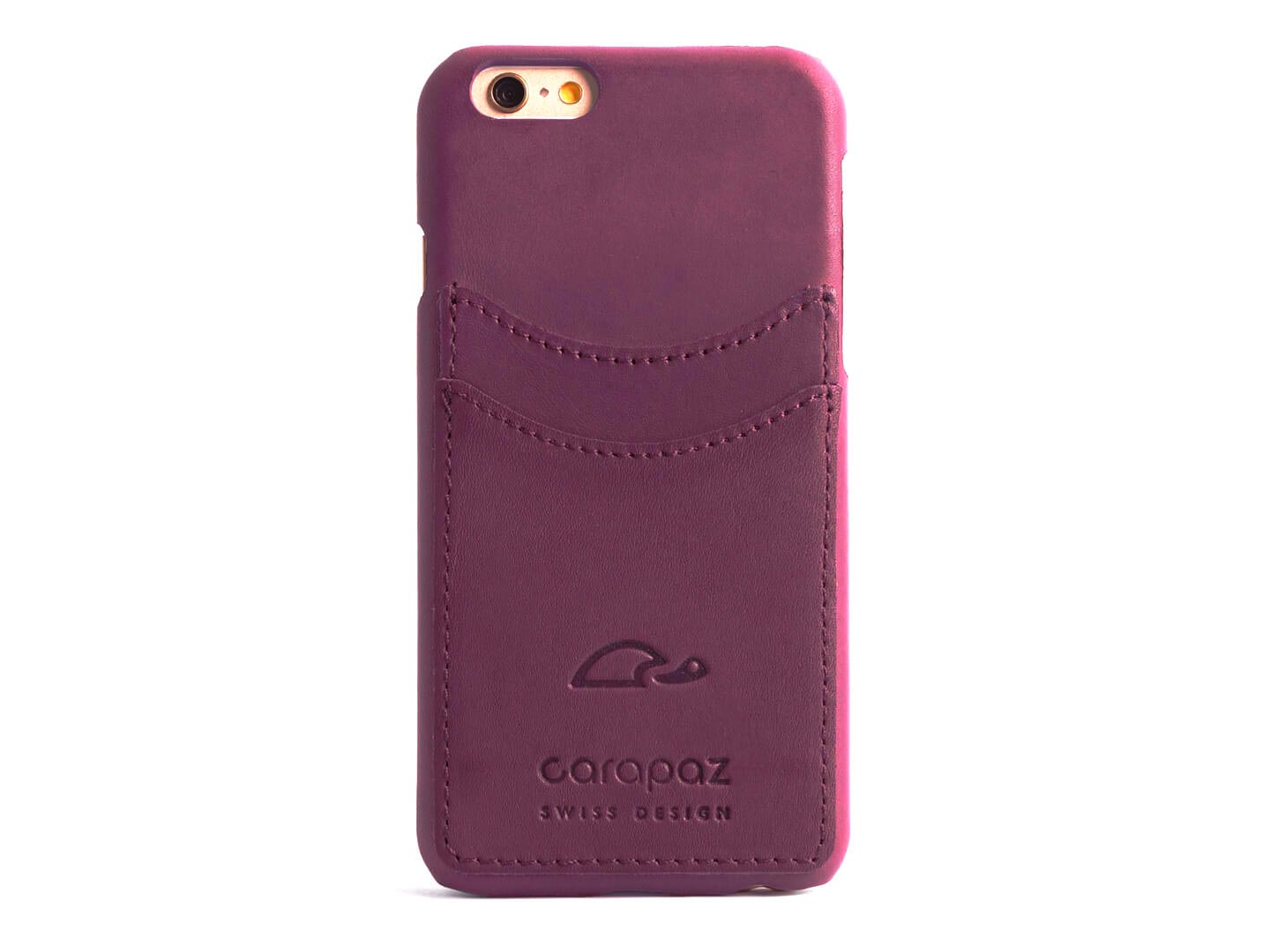iPhone 6 leather cover purple - Carapaz