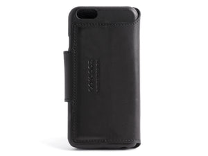 iPhone 6 / 6 Plus Leather Wallet Case with Cards Pockets- BLACK