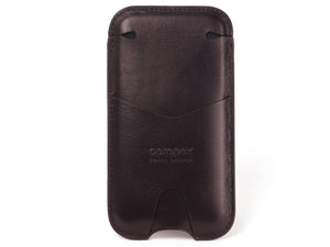 Leather Pouch For iPhone X / Xs / 11 Pro - BLACK